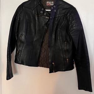 VINTAGE black motorcycle jacket